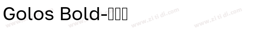 Golos Bold字体转换
